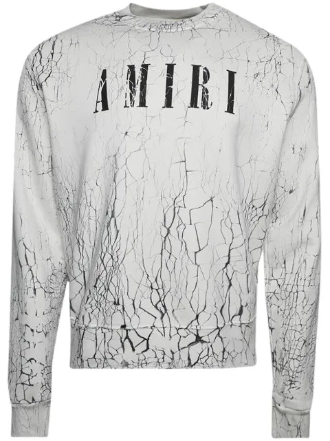 AMIRI cracked logo-print sweatshirt