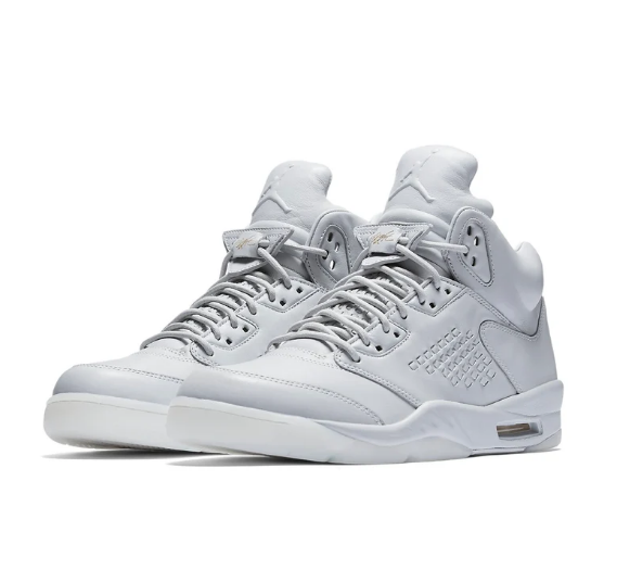 Air Jordan 5 Retro Premium 'Pure Platinum' Sneakers 881432-003