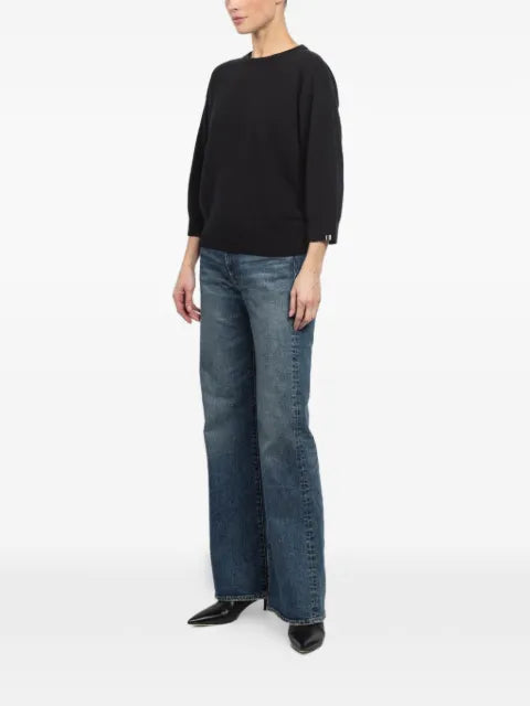 extreme cashmere N°398 Jewel short-sleeve crew-neck sweater