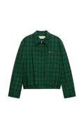 Marni checked wool-cotton jacket with zip