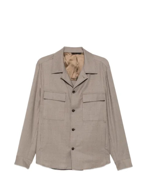 Briglia 1949 John flap-pocket button-up shirt jacket