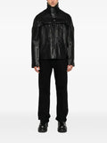 Rick Owens multi-panelled layered leather jacket