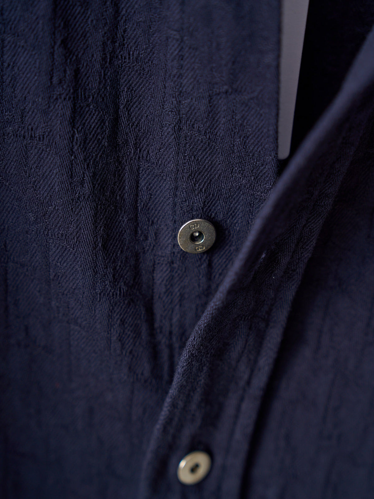 Polo Ralph Lauren Men's Navy Textured Long‑Sleeve Button‑Up Shirt