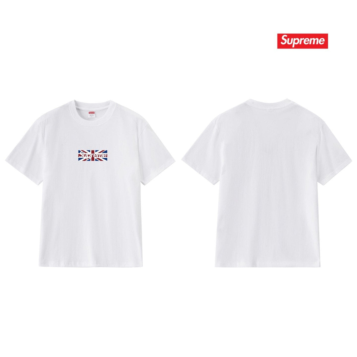Supreme Union Jack Box-Logo Graphic T-Shirt