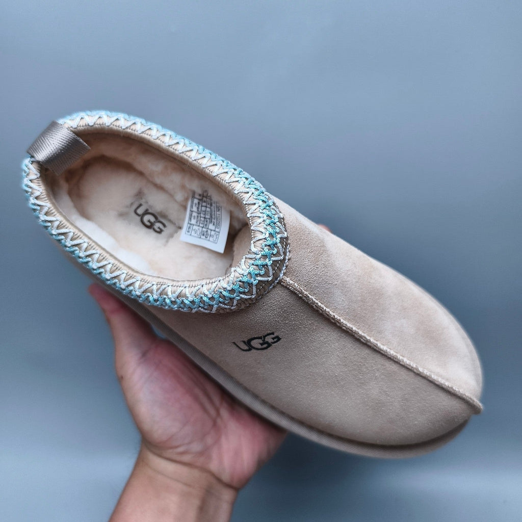 Beige Ethnic Style Chunky Sole Casual Sneakers — New Arrival | In Stock