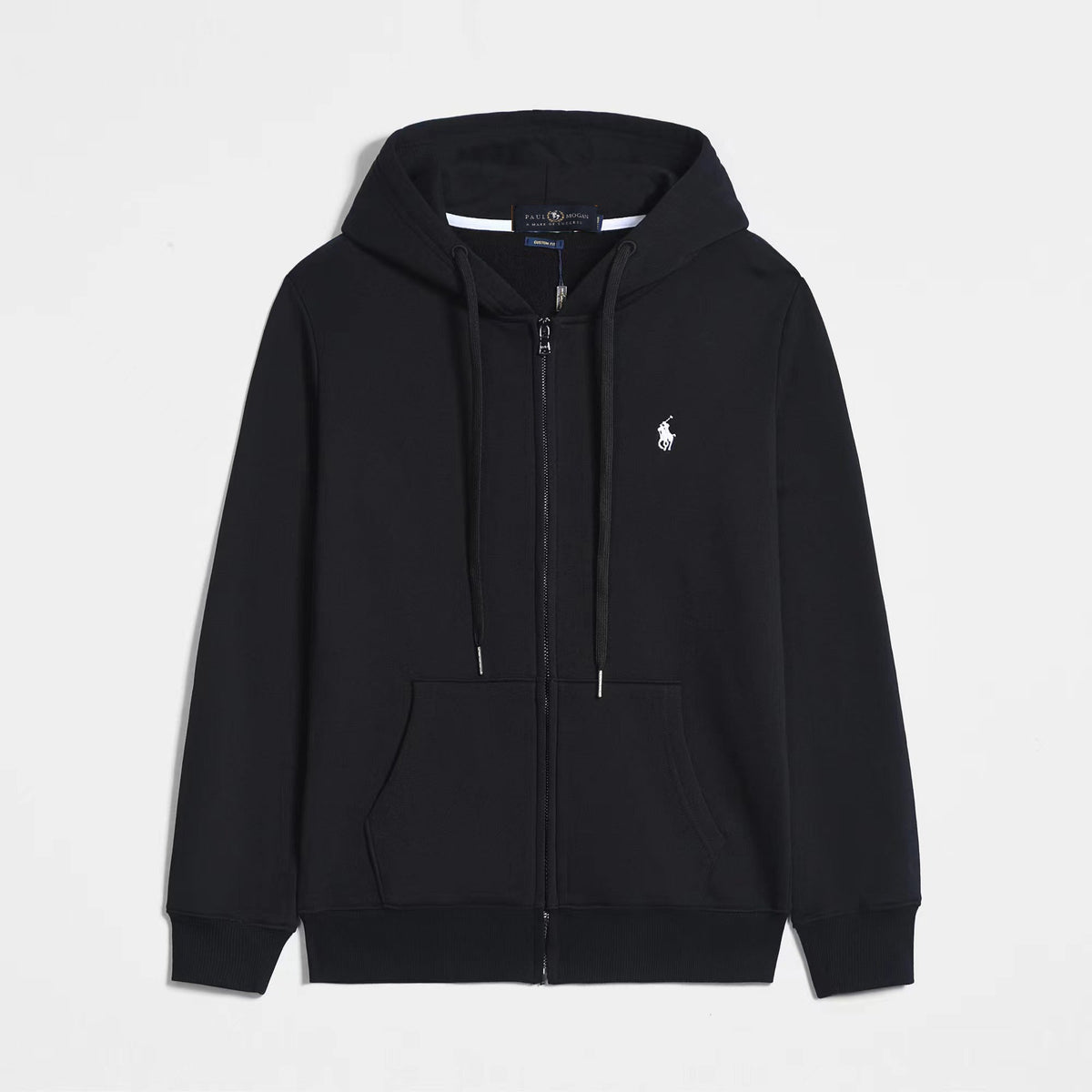 Polo Ralph Lauren Hoodie Black with Black Lace
