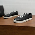 Prada Men's Low-Top Lace-Up Sneakers - Visible Stitched Upper Details